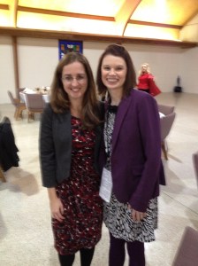 After being interviewed all day at a writers conference, I enjoyed spending time with new friends at a banquet. This is author Kristen Hogrefe who taught one of the classes. 